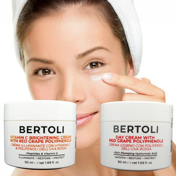 Bertoli Creams Hydrate Plump Skin Reduce Fine Lines Protect Skin from Free Radcals Firm Skin Fight Dark Spots