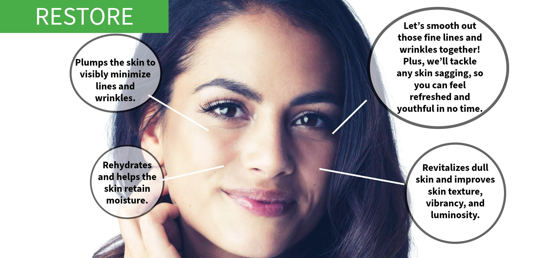 Bertoli Apple Stem Cell Serum: a skin care product with a woman's face and text about product benefits.slider_item_xNNzXY