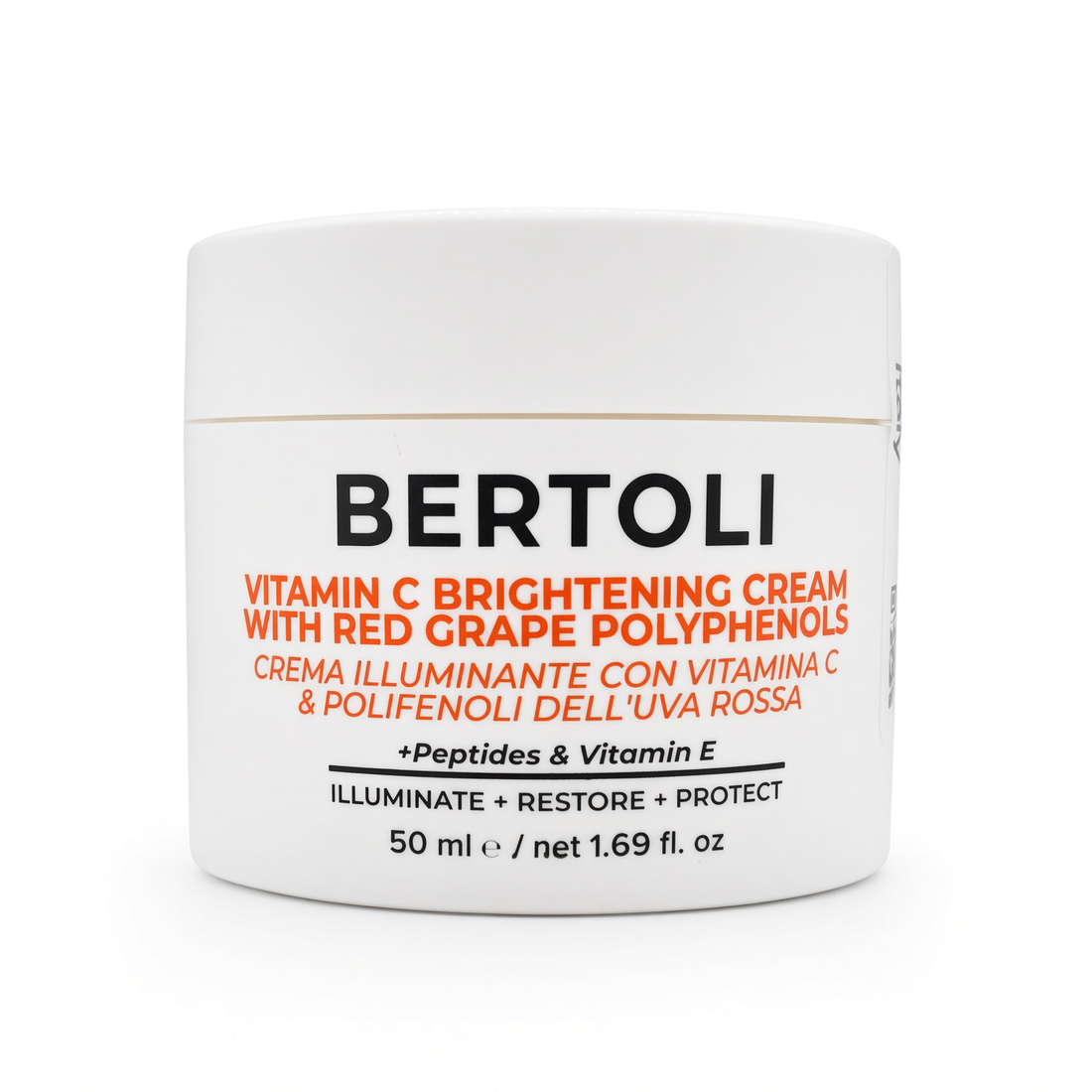 Italian Brightening Cream with Vitamin C and Polyphenols, Anti aging