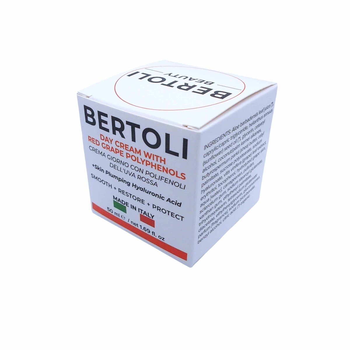 DAY CREAM WITH RED GRAPE POLYPHENOLS - Bertoli Beauty