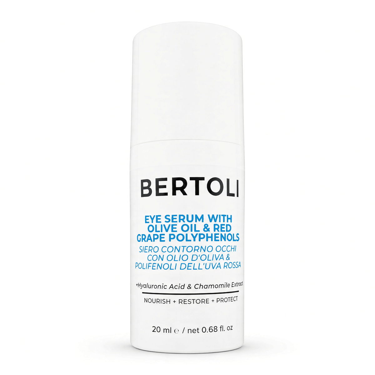 EYE SERUM WITH OLIVE OIL & RED GRAPE POLYPHENOLS - Bertoli Beauty