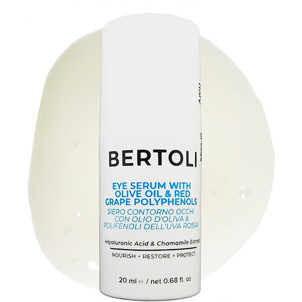EYE SERUM WITH OLIVE OIL & RED GRAPE POLYPHENOLS - Bertoli Beauty