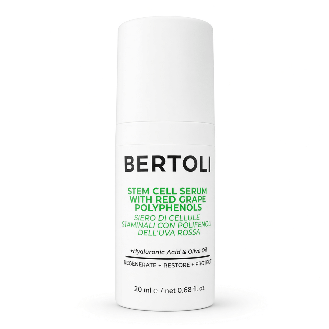 STEM CELL SERUM WITH RED GRAPE POLYPHENOLS - Bertoli Beauty