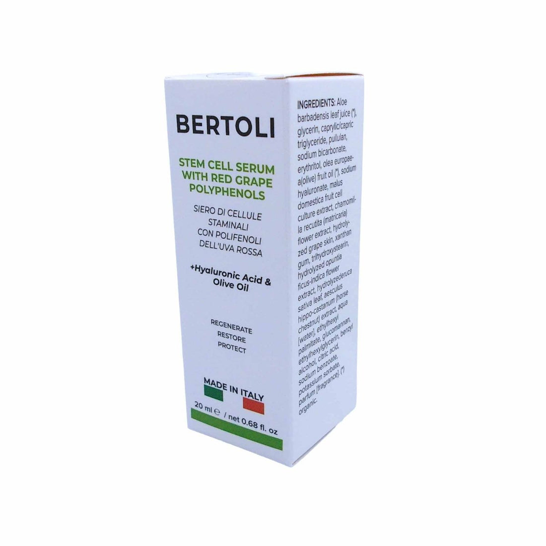 STEM CELL SERUM WITH RED GRAPE POLYPHENOLS - Bertoli Beauty