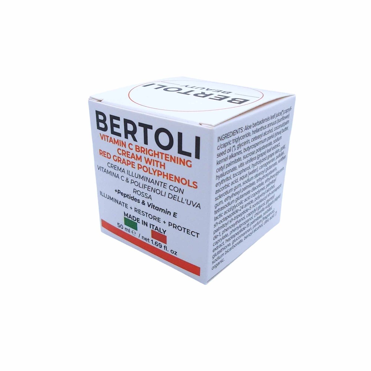 VITAMIN C BRIGHTENING CREAM WITH RED GRAPE POLYPHENOLS - Bertoli Beauty